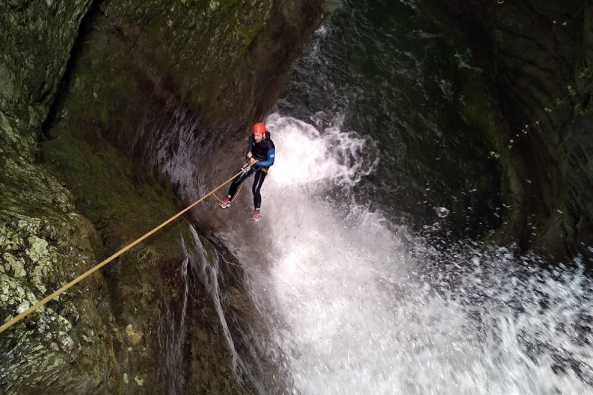 Photo canyon near Chamonix