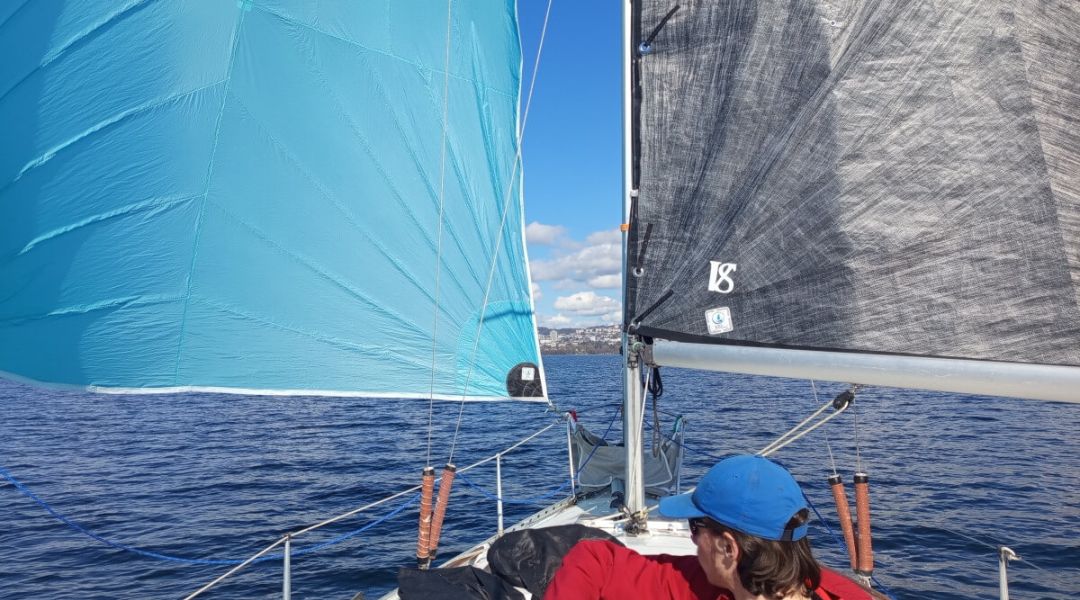 Photo voilier Léman vent arrière