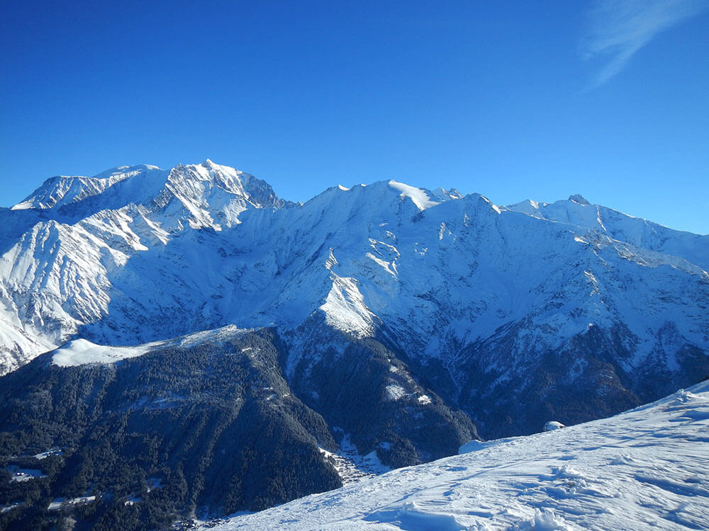 Aiguillette des Houches : vue sur le Mont-Blanc.