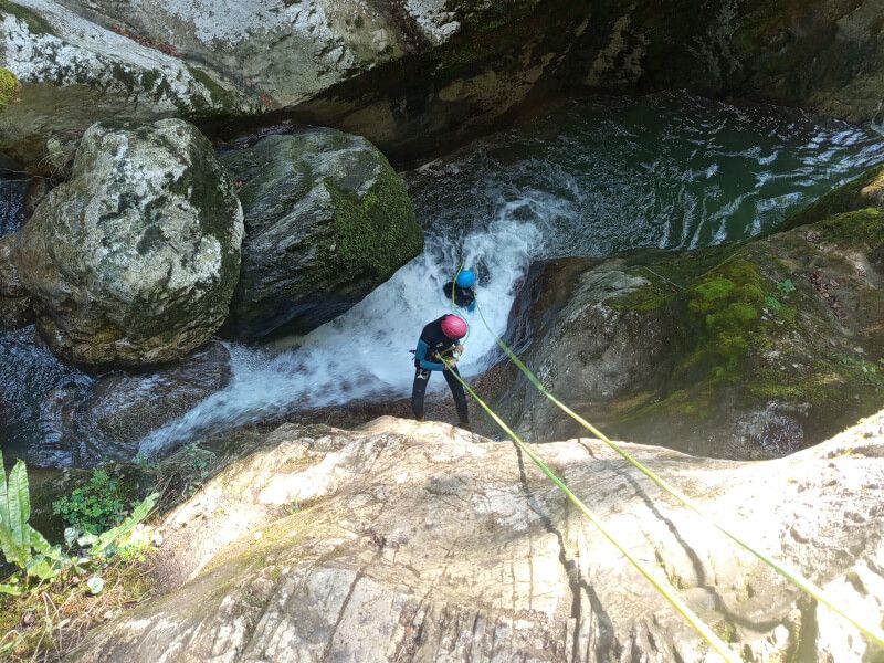 Canyon du Bronze: rappel