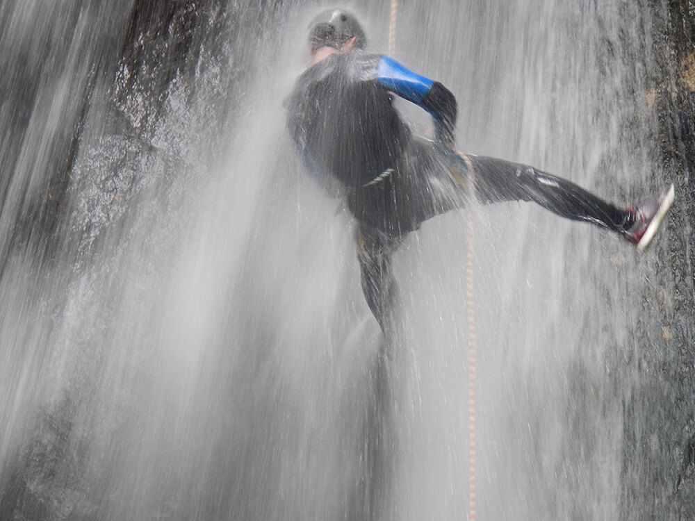 Photo rappel canyoning Saint-Gervais-Mont-Blanc