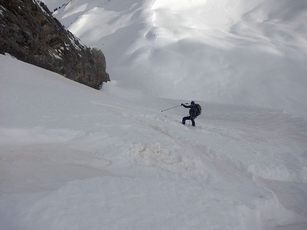 Couloir Nord-Est  du Mont-Charvin : Serraval, Annecy, Haute-Savoie