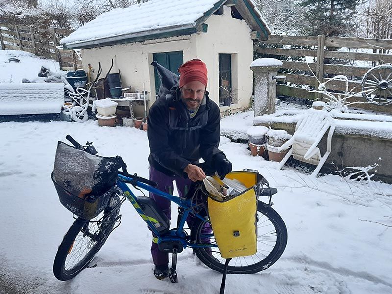 Distribution à vélo de l'extrème