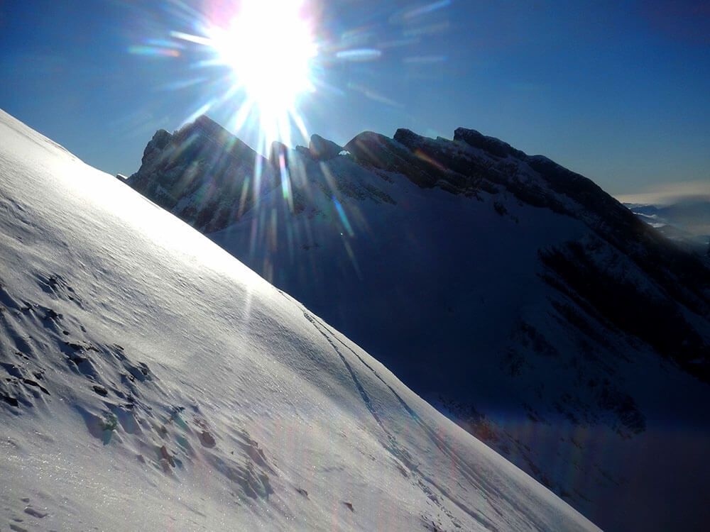 Couloir du Tchadar : La Clusaz