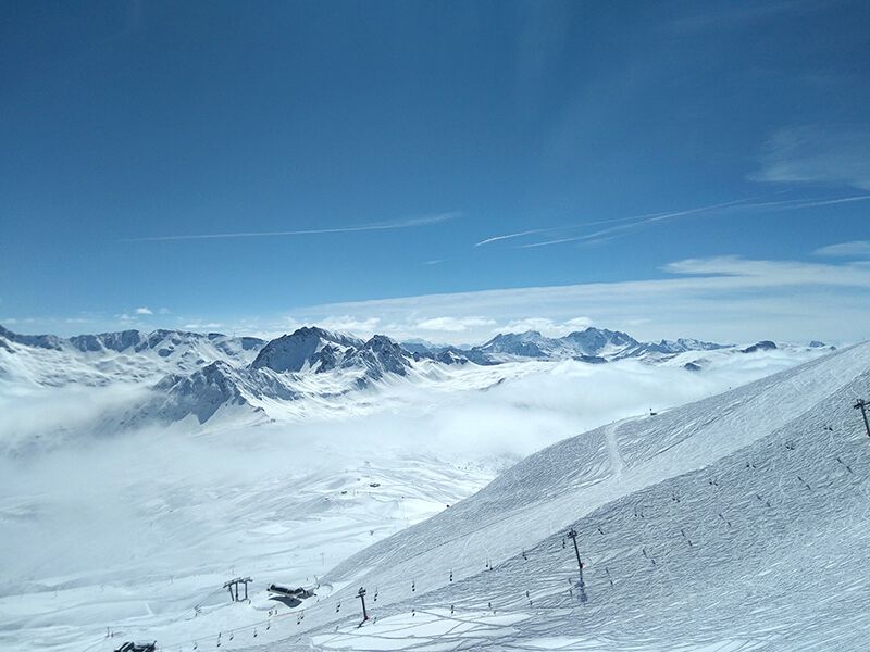 Ski hors-piste aux Contamines-Montjoie