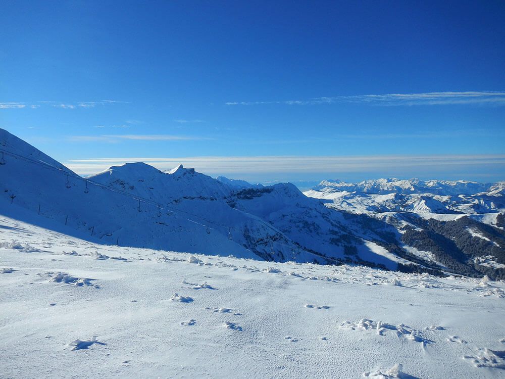 Aiguillette des Houches : vue sur le Mont-Blanc.