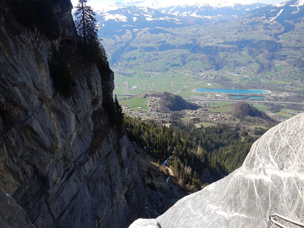 Vue du sommet du canyon de Boussaz: Haute-Savoie