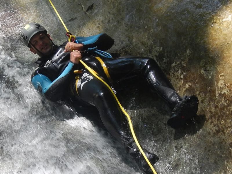 Les toboggans de Balme, canyon Genève