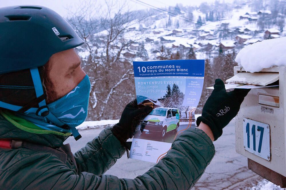 Distribution à vélo : Saint-Gervais-Mont-Blanc