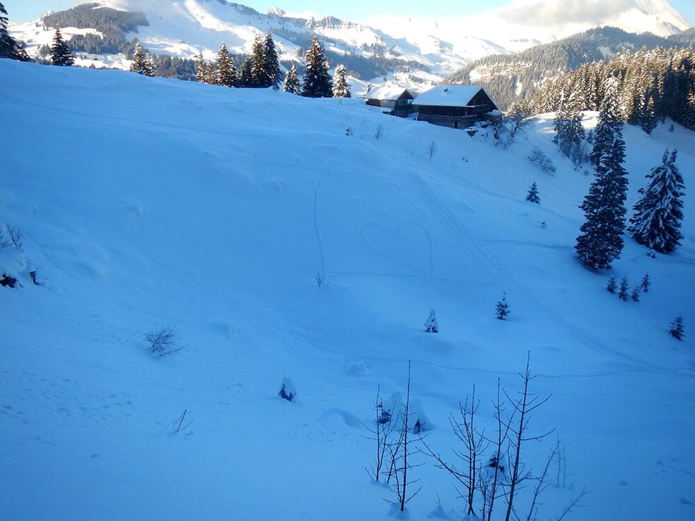 Proche de la tête de Paccaly à La Clusaz