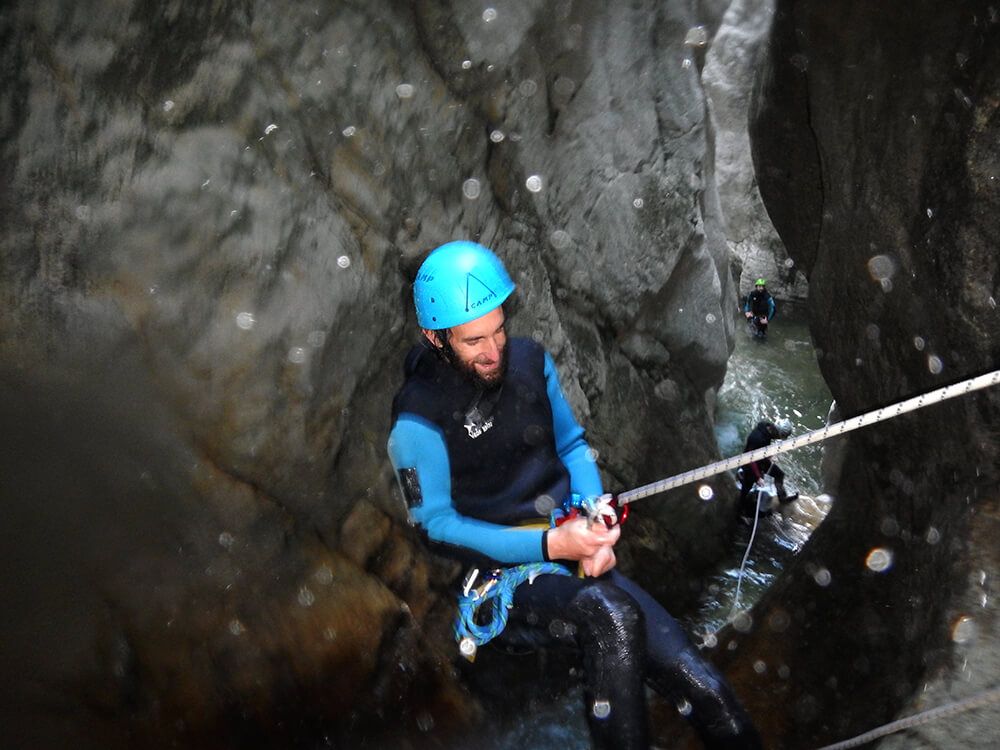 Rappel canyon des écouges à Grenoble