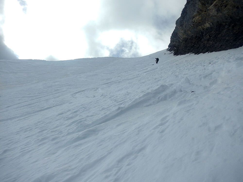 Couloir Nord-Est du Mont-Charvin : Serraval, Annecy, Haute-Savoie