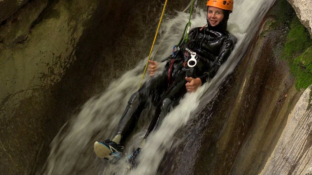 Canyon de Balme : les toboggans