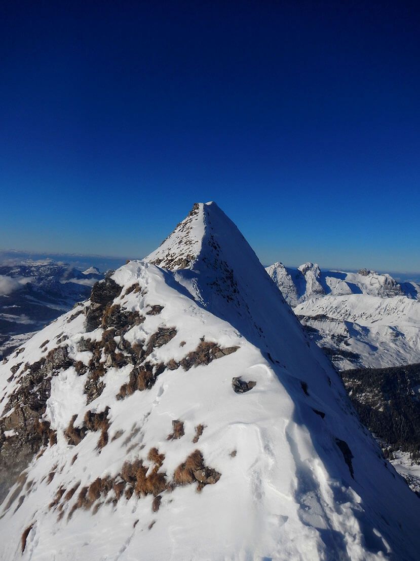 Couloir du Tchadar à La Clusaz