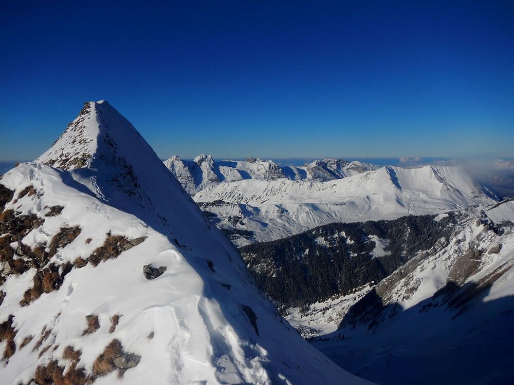 Couloir du Tchadar à La Clusaz