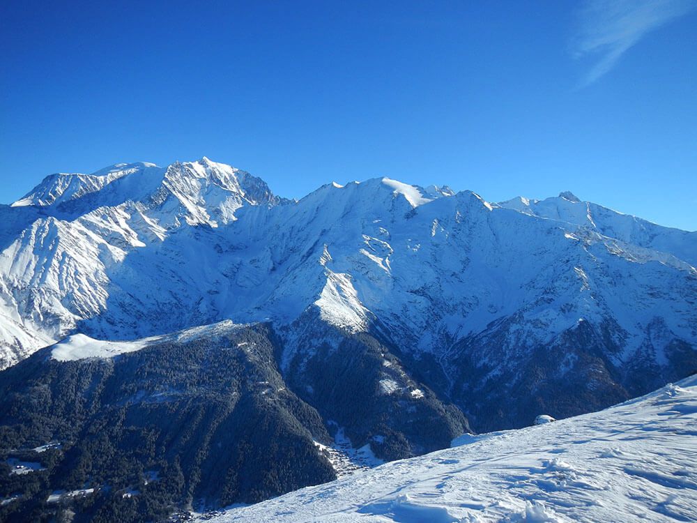 Aiguillette des Houches : vue sur le Mont-Blanc.