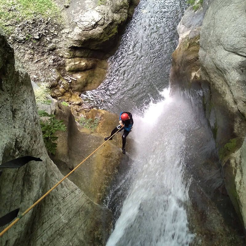 Photo canyoning Samoens : rappel canyon de Balme