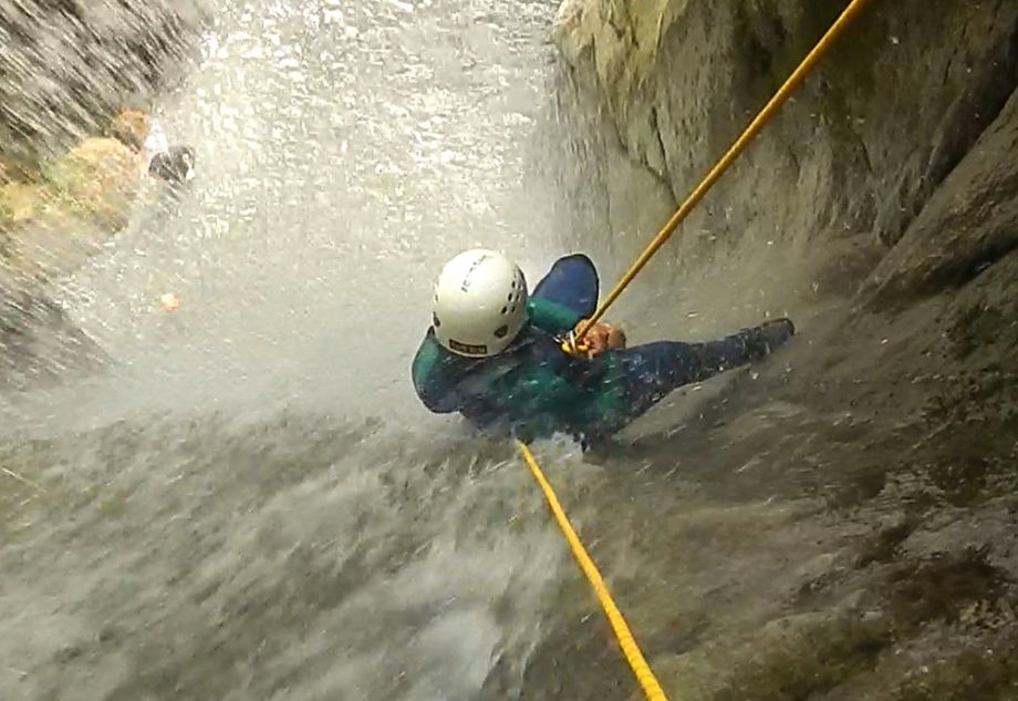 Canyoning: descente des toboggans de Balme en Haute-Savoie